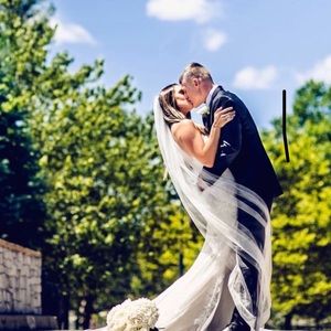 Chapel length Tulle Veil